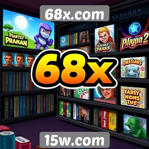Explorando a biblioteca de jogos de 68x.com